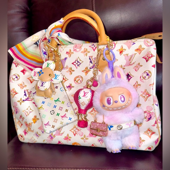 💝 Murakami Hot Air Balloon 🎈 bag charm handmade from Authentic Louis Vuitton - Picture 6 of 12